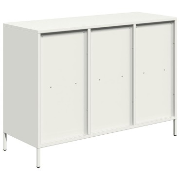 vidaXL Σκευοθήκη Λευκό 101,5x39x73,5cm Ατσάλι ψυχρής έλασης 1 τεμ.