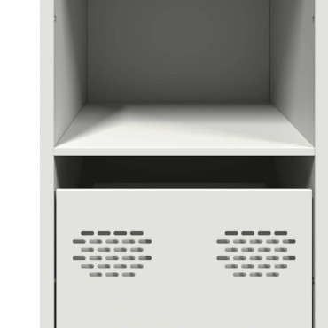 vidaXL Σκευοθήκη Λευκό 101,5x39x73,5cm Ατσάλι ψυχρής έλασης 1 τεμ.