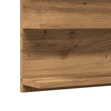 vidaXL Έπιπλο Καθρέφτη Μπάνιου Αρτισιανή Δρυς 90x11x45cm Επεξ.Ξύλο 1 τεμ.