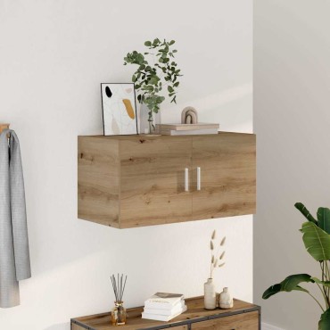 vidaXL Ντουλάπι Τοίχου Αρτισιανή Δρυς 80x39x40cm Επεξεργασμένο Ξύλο 1 τεμ.