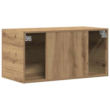 vidaXL Ντουλάπι Τοίχου Αρτισιανή Δρυς 80x39x40cm Επεξεργασμένο Ξύλο 1 τεμ.