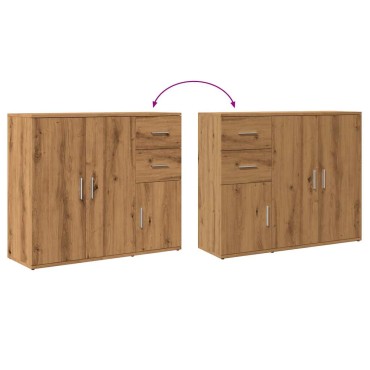 vidaXL Ντουλάπι Αρτισιανή Δρυς 91x29,5x75cm από Επεξεργασμένο Ξύλο 1 τεμ.