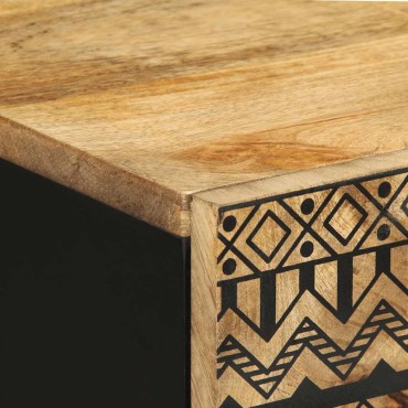 vidaXL Μπουφές 60x33,5x75cm από Μασίφ Ακατέργαστο Ξύλο Μάνγκο