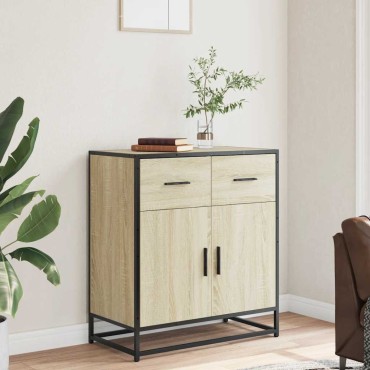 vidaXL Συρταριέρα Sonoma Δρυς 68x35x76cm Επεξεργασμένο Ξύλο 1 τεμ.