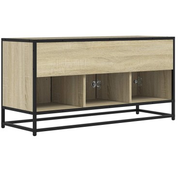 vidaXL Έπιπλο τηλεόρασης Δρυς sonoma 100x35x50cm Επεξεργασμένο ξύλο