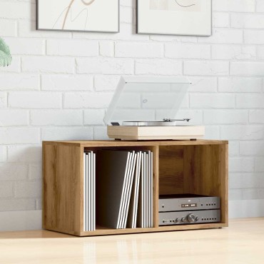 vidaXL LP Κουτί Αποθήκευσης Αρτισιανή Δρυς 69,5x34x36cm Επεξ.Ξύλο