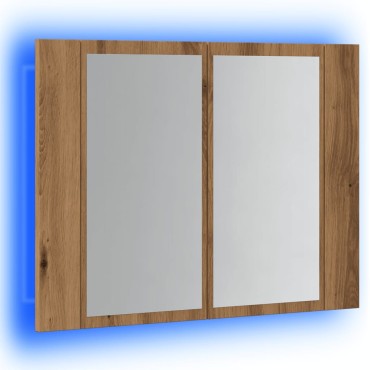 vidaXL Καθρέφτης Ντουλάπι Αρτισιανή Δρυς 60x12x45cm Επεξ. Ξύλο 1 τεμ.