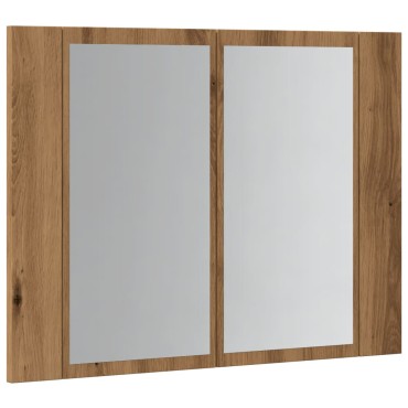 vidaXL Καθρέφτης Ντουλάπι Αρτισιανή Δρυς 60x12x45cm Επεξ. Ξύλο 1 τεμ.