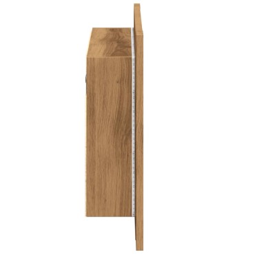 vidaXL Καθρέφτης Ντουλάπι Αρτισιανή Δρυς 60x12x45cm Επεξ. Ξύλο 1 τεμ.