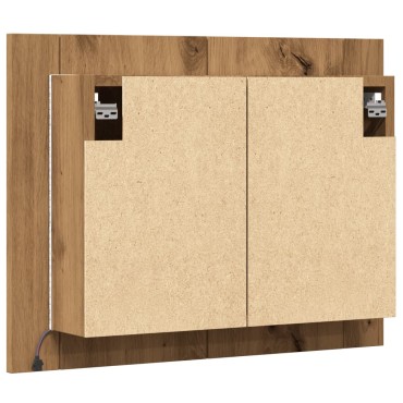 vidaXL Καθρέφτης Ντουλάπι Αρτισιανή Δρυς 60x12x45cm Επεξ. Ξύλο 1 τεμ.