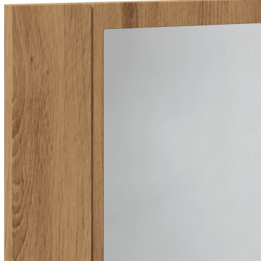 vidaXL Καθρέφτης Ντουλάπι Αρτισιανή Δρυς 60x12x45cm Επεξ. Ξύλο 1 τεμ.