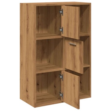 vidaXL Βιβλιοθήκη Τεχνίτης Δρυς 60,5x30x90cm Επεξεργασμένο Ξύλο 1 τεμ.