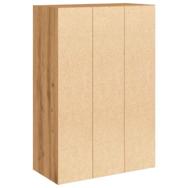 vidaXL Βιβλιοθήκη Τεχνίτης Δρυς 60,5x30x90cm Επεξεργασμένο Ξύλο 1 τεμ.