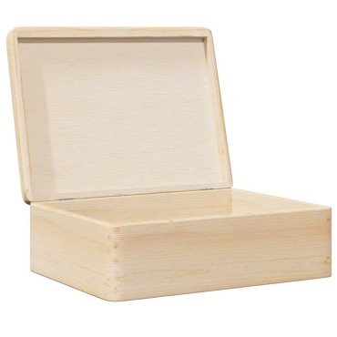 vidaXL Ξύλινο κουτί με καπάκι 40x30x13 cm από μασίφ ξύλο πεύκο