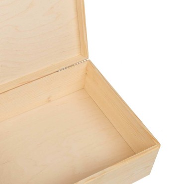 vidaXL Ξύλινο κουτί με καπάκι 40x30x13 cm από μασίφ ξύλο πεύκο