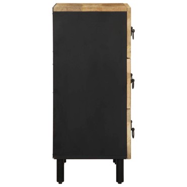 vidaXL Μπουφές 60x33,5x75cm από Μασίφ Ακατέργαστο Ξύλο Μάνγκο 1 τεμ.