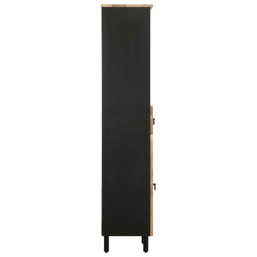 vidaXL Ντουλάπι Μπάνιου 38x33,5x160cm από Μασίφ Ξύλο Μάνγκο