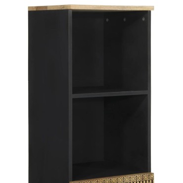 vidaXL Ντουλάπι Μπάνιου 38x33,5x160cm από Μασίφ Ξύλο Μάνγκο