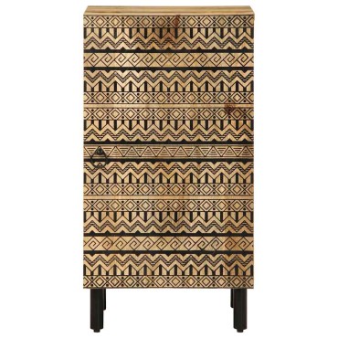 vidaXL Μπουφές 40x33,5x75cm από Μασίφ Ακατέργαστο Ξύλο Μάνγκο