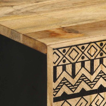 vidaXL Μπουφές 40x33,5x75cm από Μασίφ Ακατέργαστο Ξύλο Μάνγκο