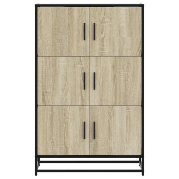 vidaXL Ντουλάπι Δρυς sonoma 68x35x106,5cm Επεξεργασμένο Ξύλο μέταλλο 1 τεμ.