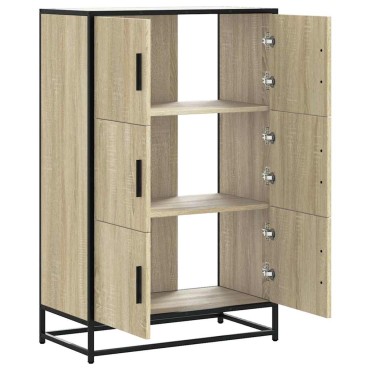 vidaXL Ντουλάπι Δρυς sonoma 68x35x106,5cm Επεξεργασμένο Ξύλο μέταλλο 1 τεμ.