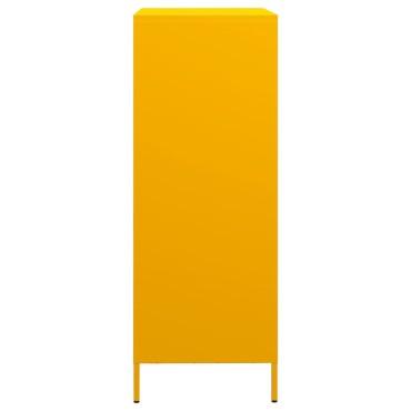 vidaXL Ντουλάπι Μουσταρδί 68x39x103,5cm από Ατσάλι 1 τεμ.