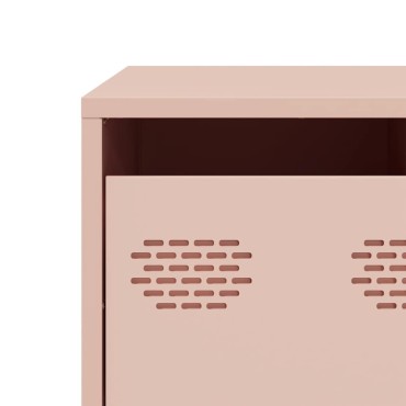 vidaXL Τραπεζάκι Σαλονιού Ροζ 68,5x50x43,5cm από Χάλυβα Ψυχρής Έλασης 1 τεμ.
