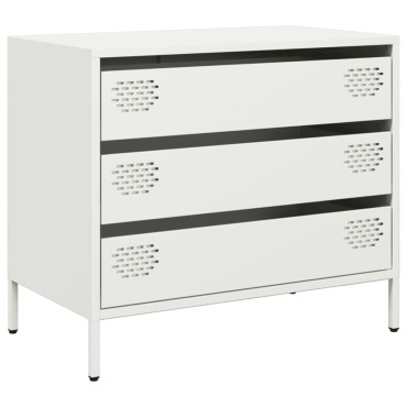 vidaXL Ντουλάπι Λευκό 68x39x58,5cm από Χάλυβα Ψυχρής Έλασης 1 τεμ.