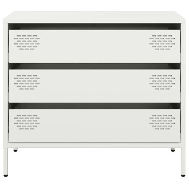vidaXL Ντουλάπι Λευκό 68x39x58,5cm από Χάλυβα Ψυχρής Έλασης 1 τεμ.
