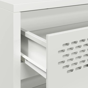 vidaXL Ντουλάπι Λευκό 68x39x58,5cm από Χάλυβα Ψυχρής Έλασης 1 τεμ.