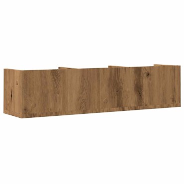 vidaXL Ράφι Τοίχου για CD Τεχνίτης Δρυς 75x18x18cm Μοριοσανίδα 1 τεμ.