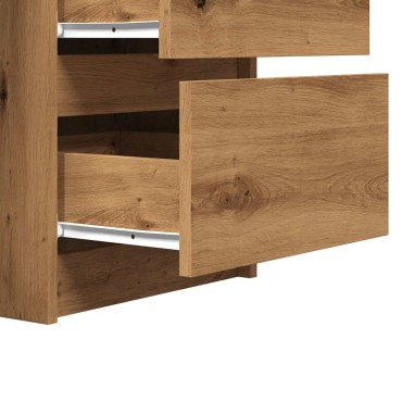 vidaXL Γραφείο Τεχνίτης Δρυς 140x50x77cm από Μοριοσανίδα 1 τεμ.