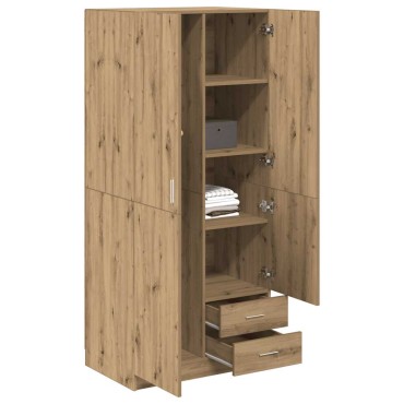 vidaXL Ντουλάπα Τεχνίτης Δρυς 80x52x180cm Επεξεργασμένο Ξύλο 1 τεμ.