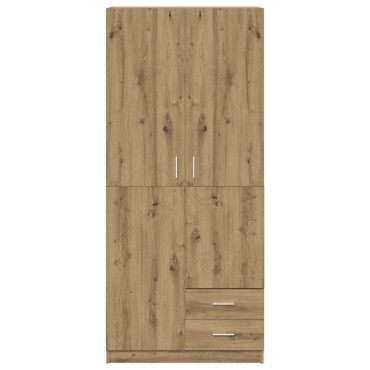 vidaXL Ντουλάπα Τεχνίτης Δρυς 80x52x180cm Επεξεργασμένο Ξύλο 1 τεμ.