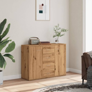 vidaXL Ντουλάπι Αρτισιανή Δρυς 88x30x64cm από Επεξεργ. Ξύλο 1 τεμ.