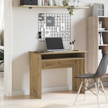 vidaXL Γραφείο Αρτισιανή Δρυς 90x50x74cm από Επεξεργασμένο Ξύλο 1 τεμ.