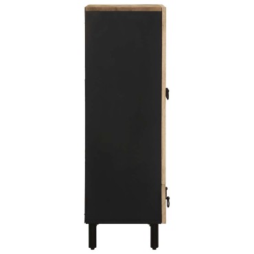vidaXL Ψηλός Μπουφές 60x33,5x110cm από Ακατέργαστο Ξύλο Μάνγκο