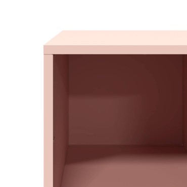 vidaXL Τραπεζάκι Σαλονιού Ροζ 101,5x50x43,5cm από Χάλυβα Ψυχρής Έλασης 1 τεμ.
