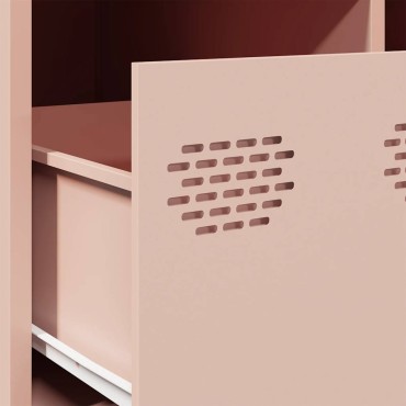 vidaXL Τραπεζάκι Σαλονιού Ροζ 101,5x50x43,5cm από Χάλυβα Ψυχρής Έλασης 1 τεμ.
