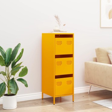 vidaXL Ντουλάπι Μουσταρδί 39x35x103,5cm από Ατσάλι 1 τεμ.