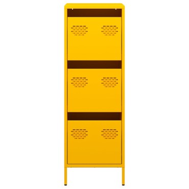 vidaXL Ντουλάπι Μουσταρδί 39x35x103,5cm από Ατσάλι 1 τεμ.