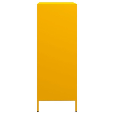 vidaXL Ντουλάπι Μουσταρδί 39x35x103,5cm από Ατσάλι 1 τεμ.
