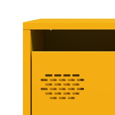 vidaXL Ντουλάπι Μουσταρδί 39x35x103,5cm από Ατσάλι 1 τεμ.