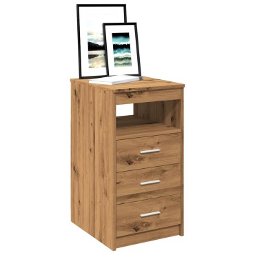 vidaXL Συρταριέρα Αρτισιανή Δρυς 40x50x76cm από Επεξεργασμένο Ξύλο 1 τεμ.