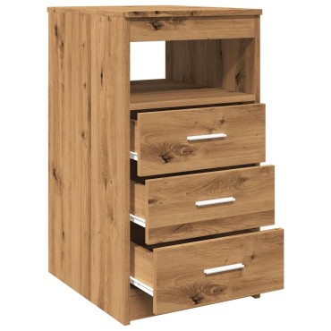 vidaXL Συρταριέρα Αρτισιανή Δρυς 40x50x76cm από Επεξεργασμένο Ξύλο 1 τεμ.