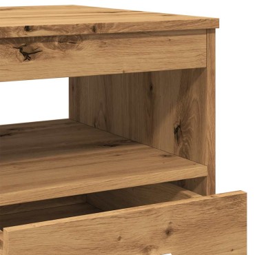 vidaXL Συρταριέρα Αρτισιανή Δρυς 40x50x76cm από Επεξεργασμένο Ξύλο 1 τεμ.
