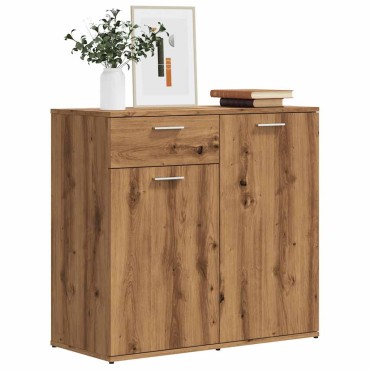 vidaXL Ντουλάπι Τεχνίτης Δρυς 80x36x75cm Επεξεργασμένο Ξύλο 1 τεμ.