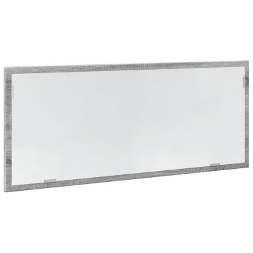 vidaXL Καθρέφτης Μπάνιου Γκρι Sonoma 100x8,5x37cm Επεξεργασμένο Ξύλο 1 τεμ.