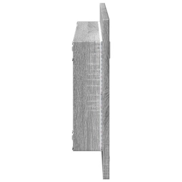 vidaXL Καθρέφτης Μπάνιου Γκρι Sonoma 100x8,5x37cm Επεξεργασμένο Ξύλο 1 τεμ.